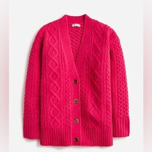 NWT J.Crew cable knit cardigan size XL